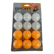 Set 12 Pelotas Ping Pong - Tenis De Mesa