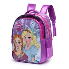 Mochila Bolsa Infantil Princesa Feminina Reforçada Moderna