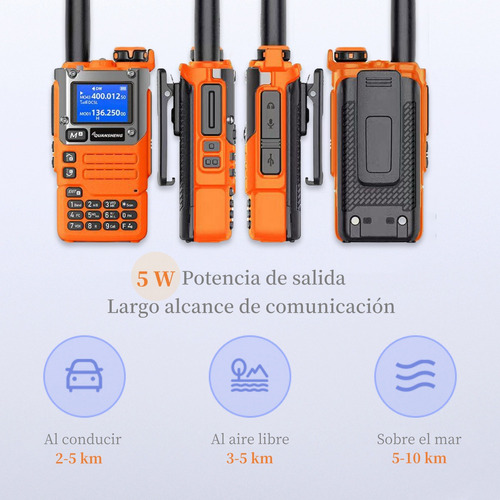 Ham Radios Largo Alcance Scrambler Slido Uhf/vhf Am/fm Usbc Foto 10