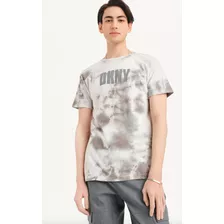 Dkny Cloud Wash Logo Tee Playera Original