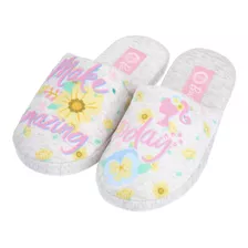 Pantufla Barbie Gris