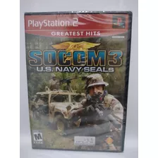 Jogo Socom 3 U.s. Navy Seals Ps2 Novo Lacrado Original