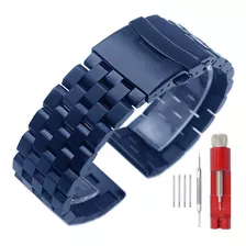 Correa De Reloj De Acero Inoxidable Sólido, Para Hombres Y M