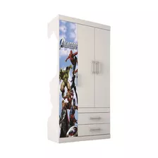 Guarda Roupa Star Infantil Com 3 Portas - Avengers