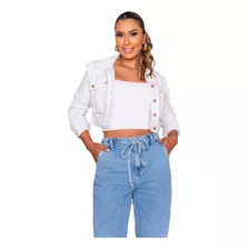 Jaqueta Jeans Confort Revanche Feminina Branca