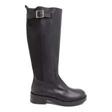 Botas De Montar Eslastizada Mujer Caña Alta Cuero Sucre 4375