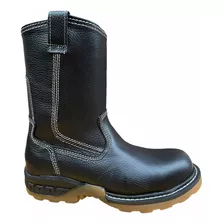 Botas Roper Casco En Piel Soldador O Petrolera Color Negro