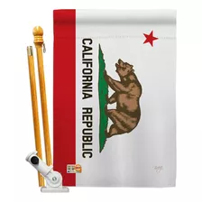 Juego De Bandera De La Casa Del Estado De California (28x40)