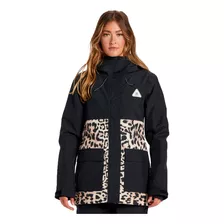 Campera Dc Snow Mujer Cruiser Negro-print Ras