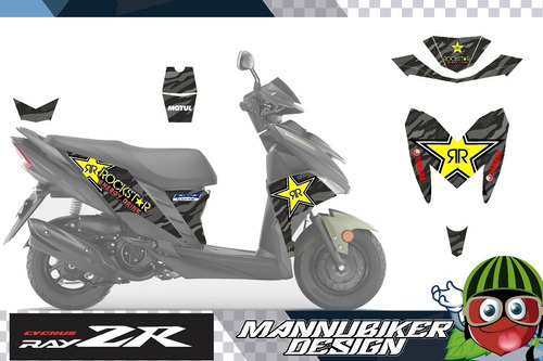 Ray Zr Yamaha Stickers Vinil Calcas Laminado Holografico Foto 2