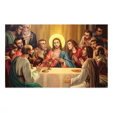 Mosaico De Azulejos Jesus Cristo A Santa Ceia 15 Azulejos