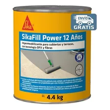 Sikafill Power 12 Años Impermeabilizante Rojo 4kg Color Gris