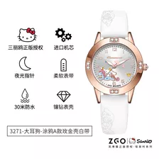 Relógio Sanrio Feminino Waterproof Water Hello Kitty