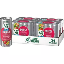 Bebida V8 + Energía, Limonada De Fresa, 48 Fl. Onzas (paquet