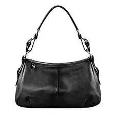 Bolsa Para Dama Negro Cuero Tote S-zone