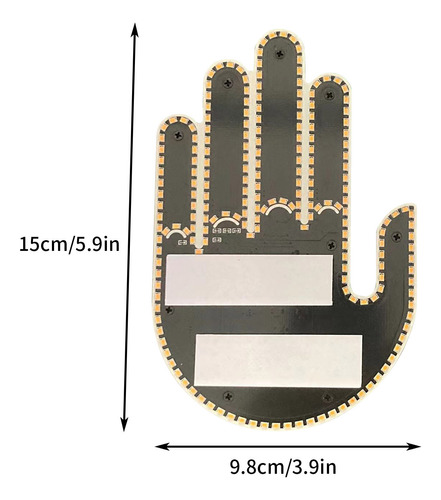 Luz De Dedo Para Coche Con Mando A Distancia, Luz Gestual, C Foto 3