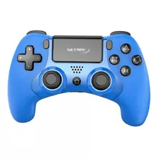 Joystick Inalámbrico Para Ps4 Bluetooth Netmak P401 Azul