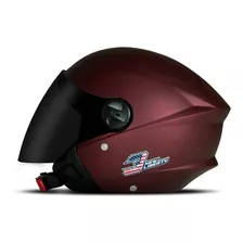 Capacete Moto New Liberty Elite C/ Viseira Cristal E Fume 