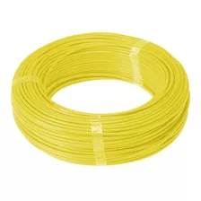 Fio Cabo Elétrico 6mm X 100mts Amarelo Flexível Residencial