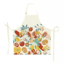 Delantal Cocina Estampado 75x80 Cm