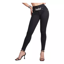 Pantalón Mujer De Mezclilla Seven Jeans Push Up Cintura Alta