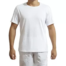 8 Camiseta Branca Lisa Básica Camisa A Pronta Entrega