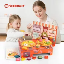 Juego De Pizza De Madera Con Horno - Vamos A Jugar Color Multicolor