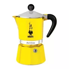 Cafetera Bialetti Rainbow 1 Cup Manual Amarilla Italiana