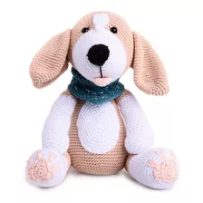 Cachorro Beagle Em Amigurumi Crochê Presente Artesanal 