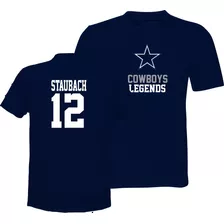 Playera Dallas Dallas Cowboys Vaqueros Roger Staubach