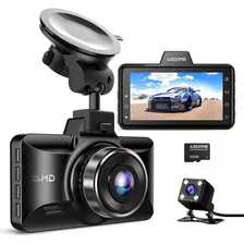 Cámara Automóvil Azdome Dual Delantera Y Trasera 1080p Negro