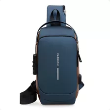 Bolsa Shoulder Bag Tiracolo Antifurto Couro Usb