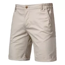 Bermudas Cargo Hombre Pantalones Cortos Ocio Algodón Calidad