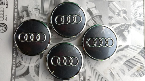 Centros De Rin Audi 100% Originales 60mm Q5 Q3 Q6 Tt A3 A4 Foto 2