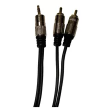 Cabo P2 St + 2rca 1,80m Metal Profissional C/ Blister Loud