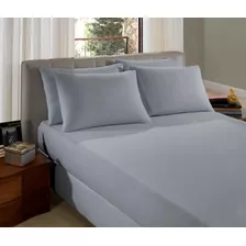 Lençol Casal 3 Peças Cama Box Com Elástico Malha Algodão