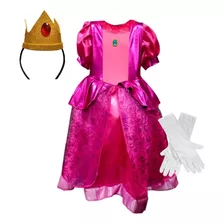 Disfraz Vestido Princesa Peach Película Super Mario Bros Cod M1