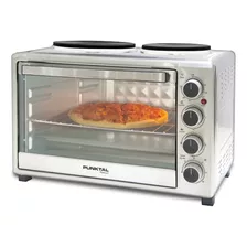 Horno Electrico Punktal Pk-36 Inox 2 Discos Electricos 35 Lt