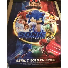 Afiche-póster De Película De Cine Original Sonic 2