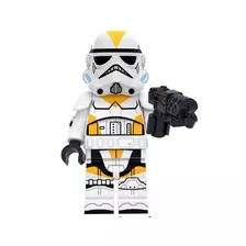 Stormtrooper Amarelo Star Wars Serie Clone Boneco Blocos