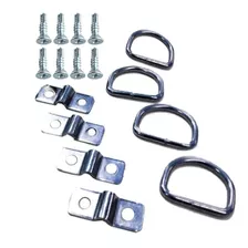 Kit De Argolas Para Fixação De Rede De Porta Malas Universal