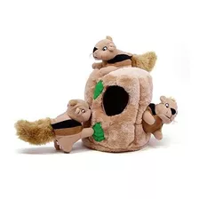 Perro De Afuera Hide-a-squirrel Rompecabezas De Peluche Chir