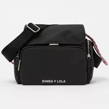 Bimba Y Lola Bolso Hebilla Marca Gran Capacidad Color Negro