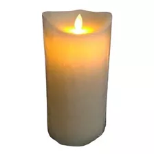 Velas De Led Gigante Parafina Chama Viva - Altura 20 Cm