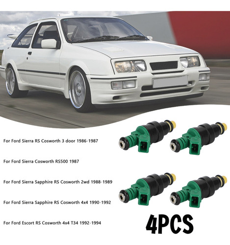 4x Inyectores Combustible Para Ford Sierra Escort Rs Cosw Foto 5
