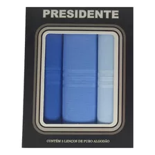 3 Lenços De Bolso Masculino Presidente 41 X 41 Frete Grátis 