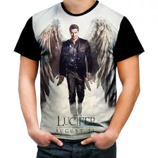 Camiseta Camisa Personalizada Lucifer Serie Anjo Hd 4