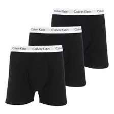 Kit C/3 Cuecas Calvin Klein Boxer Plus Size Preta Mas2666ps