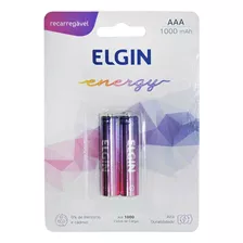 Pilhas Recarregáveis Aaa Elgin Energy Até 1000 Ciclos 1000mh