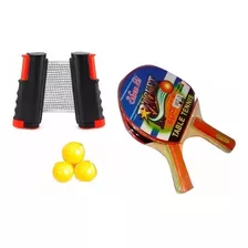 Ping Pong Raquetas Malla Adaptable + Raquetas Red Juguete 